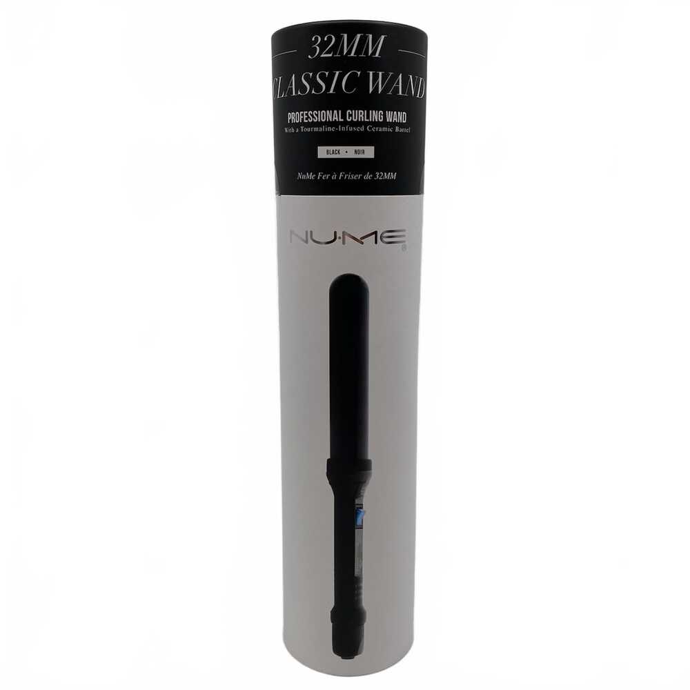 NuMe Black 32mm Hair Curling Wand | Versatile Styling Tool